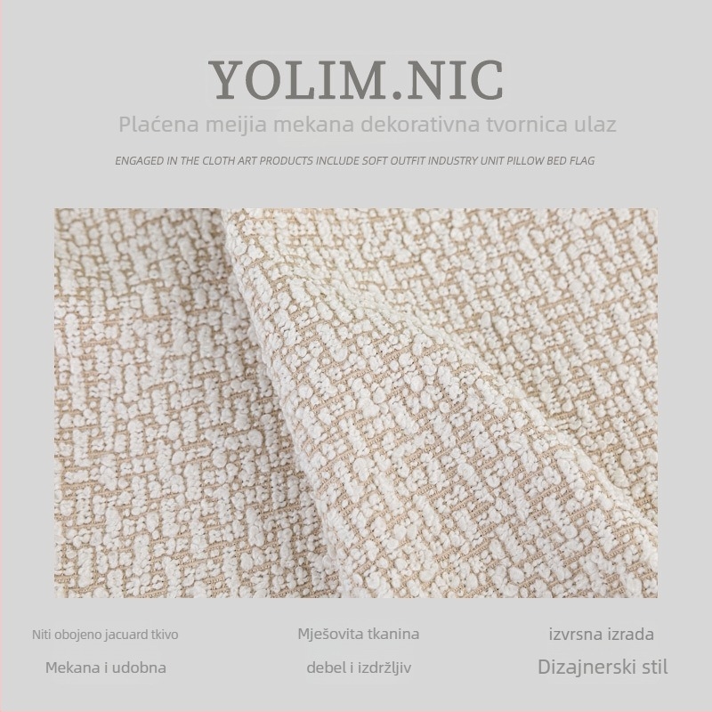 Ćebe s resicama i kružnom teksturom - hotelski stil, moderni minimalistički, prilagodljivo, tiskano logo, premium