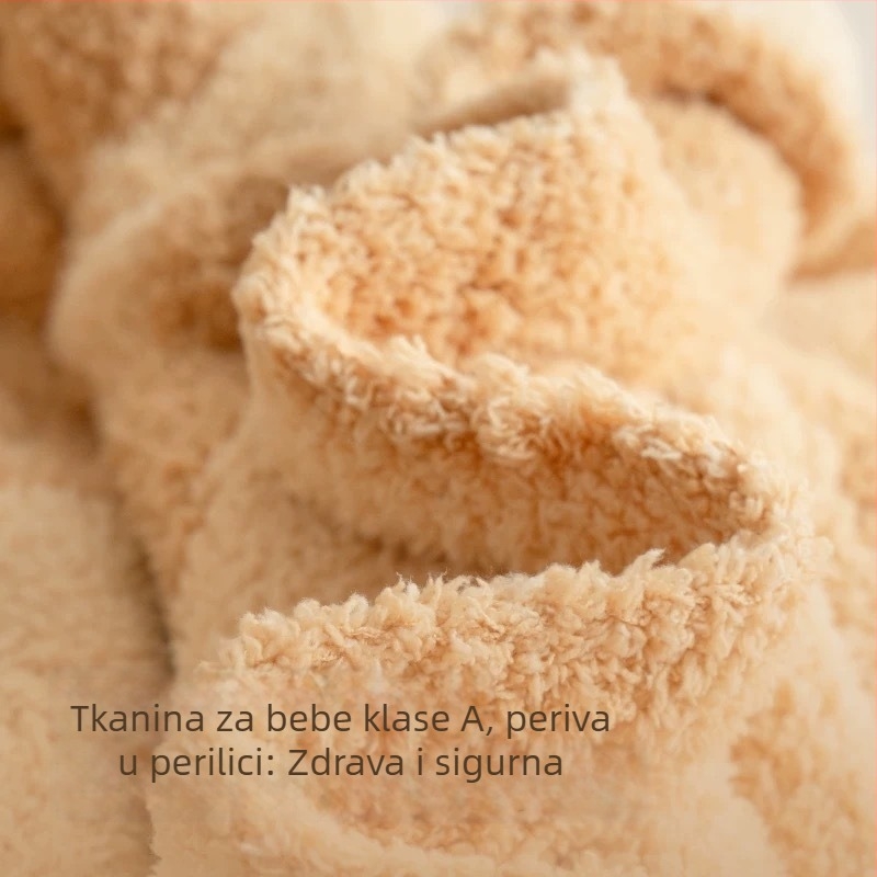 Deka za bebe i mačke za jesen/zimu, debela dvostrano pletena plišana deka za kauč