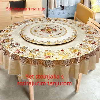 Okrugli stolnjak PVC-a, Gxalkj, hotelski stil