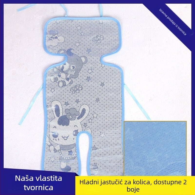 Mat za kolica za bebe - slamena podloga, univerzalni jastuk za kolica i stolice za blagovanje