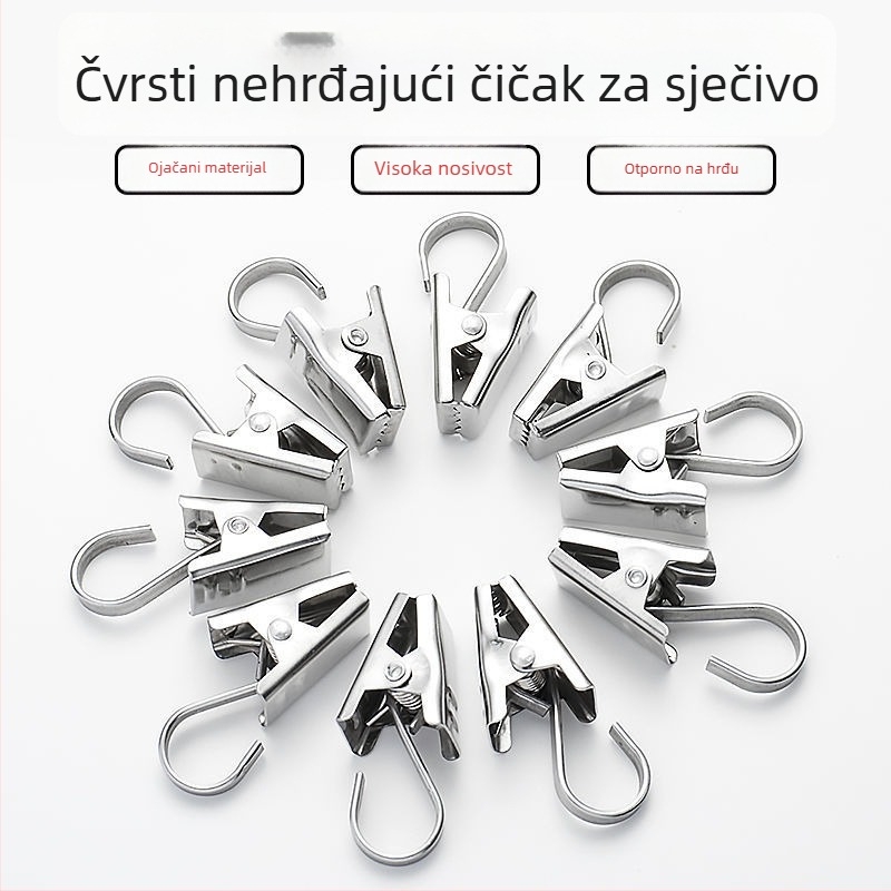 Zavjesa klips s prstenom za vješanje — Tip: Zavjesni klip; Brand: Unique; Stil: Moderno jednostavno; Materijal: Drugo
