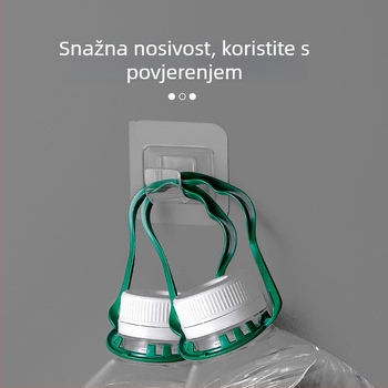 LJ bezbušilni ljepiljivi teleskopski držač za zavjesu i držač ručnika, set od 4 komada, materijal PS, moderni minimalistički stil, nosivost do 2 kg