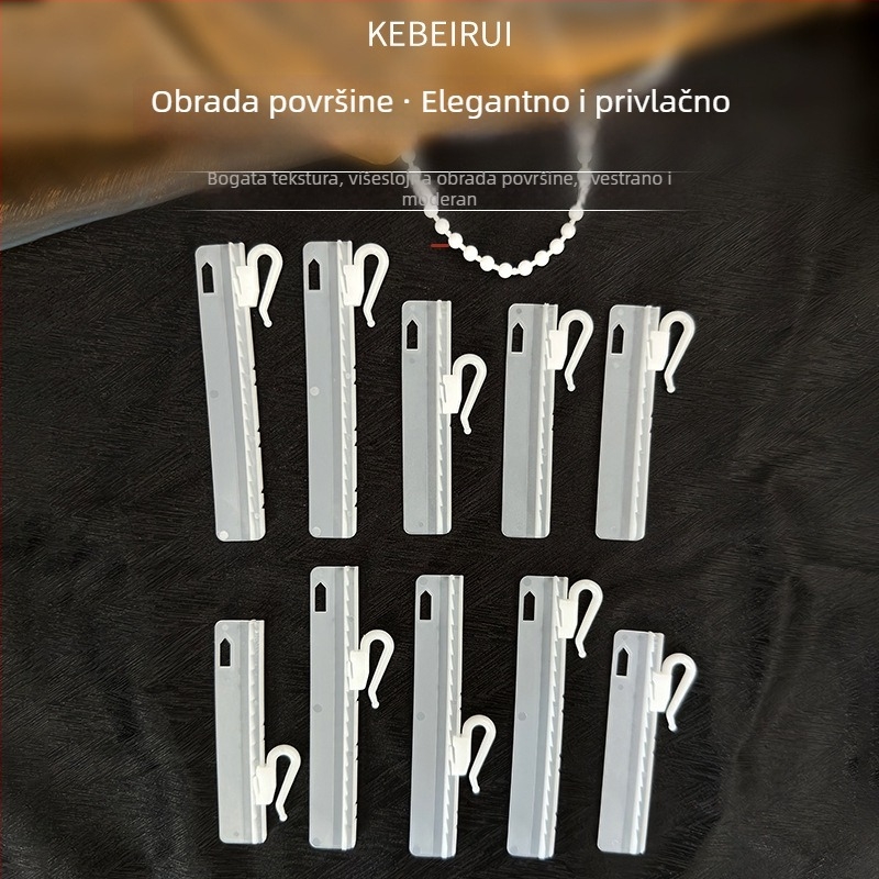 Prilagodljivi dio za podizanje zavjese – plastični kukica (PP+POM), pogodan za sve tipove zavjesa, moderni minimalistički stil, model Lifting piece, marka Kebo Rui