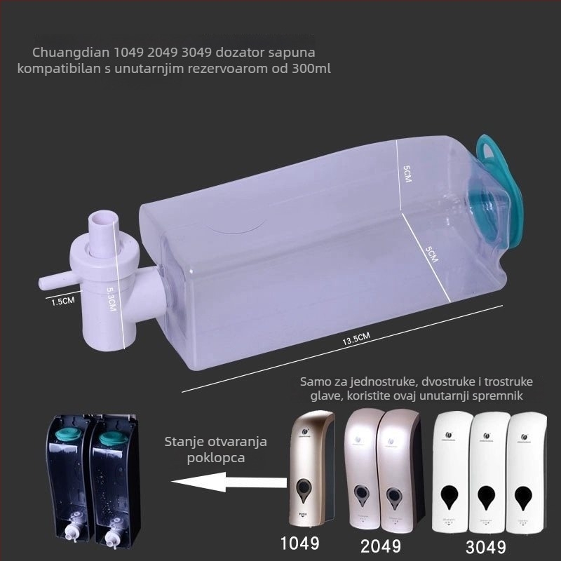 Pribor za pumpu bočice sapuna s unutarnjim linerom