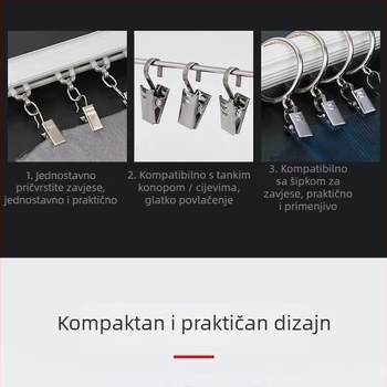 Kuka za zavjesu – jednostavan modern dizajn – materijal: tkanina – brend Unique
