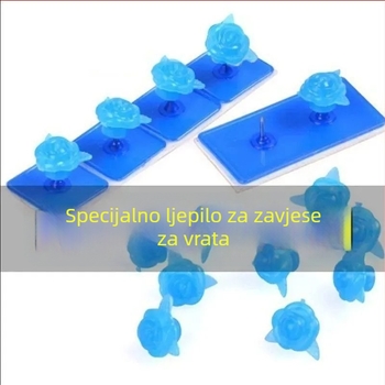 Mrežasta zavjesa za vrata protiv komaraca s ljepljivim kukicama i Velcro trakom, montaža bez bušenja