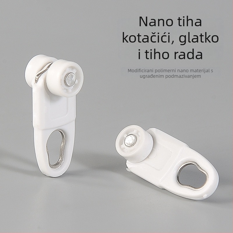 Aluminijski teleskopski štap za zavjese, ravna šina, nevidljiva klizna, nano-tiha, model 20/23
