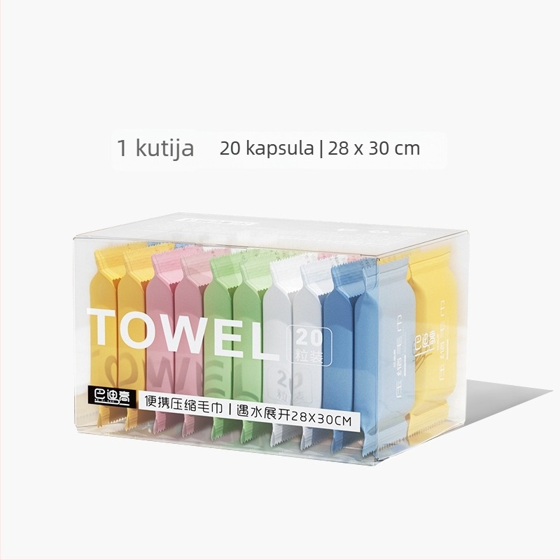 Kompresirani ručnik za lice/kupanje, od viskoze, težine iznad 50 g, Buddy High