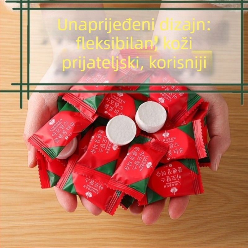 Jednokratni komprimirani ručnik za lice, netkano tkivo, zgušnjena, pogodna za putovanja