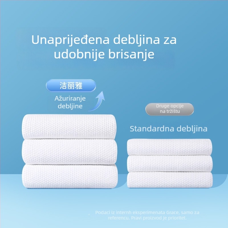 Jednokratna komprimirana krpa za lice od biljnog vlakna, više od 50 g, marka Grace/Jielia, kompresirana krpa za putovanja i hotele, prijenosni četvrtasti ručnik