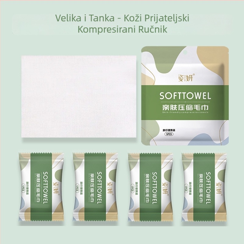 Yanda jednokratna komprimirana krpica za lice, 100% pamuk, 50 g ili više