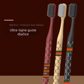 First Benefit Poklon set: Ručne četkice za zube, 6 komada s iznimno mekanim vlaknima i 3 ručnika od 100% pamuka