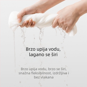 Jednokratni komprimirani ručnik za tuširanje, pamuk, brzo upijanje 0-5 s