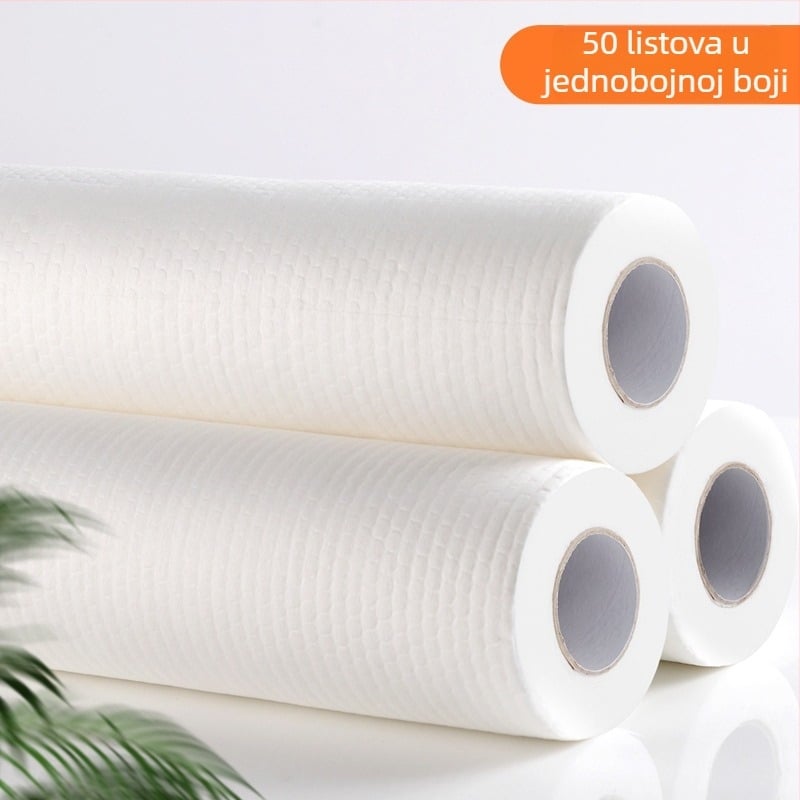 Jednokratna krpa za kupaonice stopala i kuhinju — apsorpcijska, debela netkana tkanina, u roli