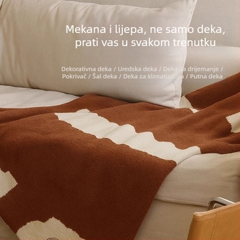 Iris Pie deka za kauč – za odmor i dremanje, četiri godišnja doba, za putovanja, auto i zrakoplovnu kabinu