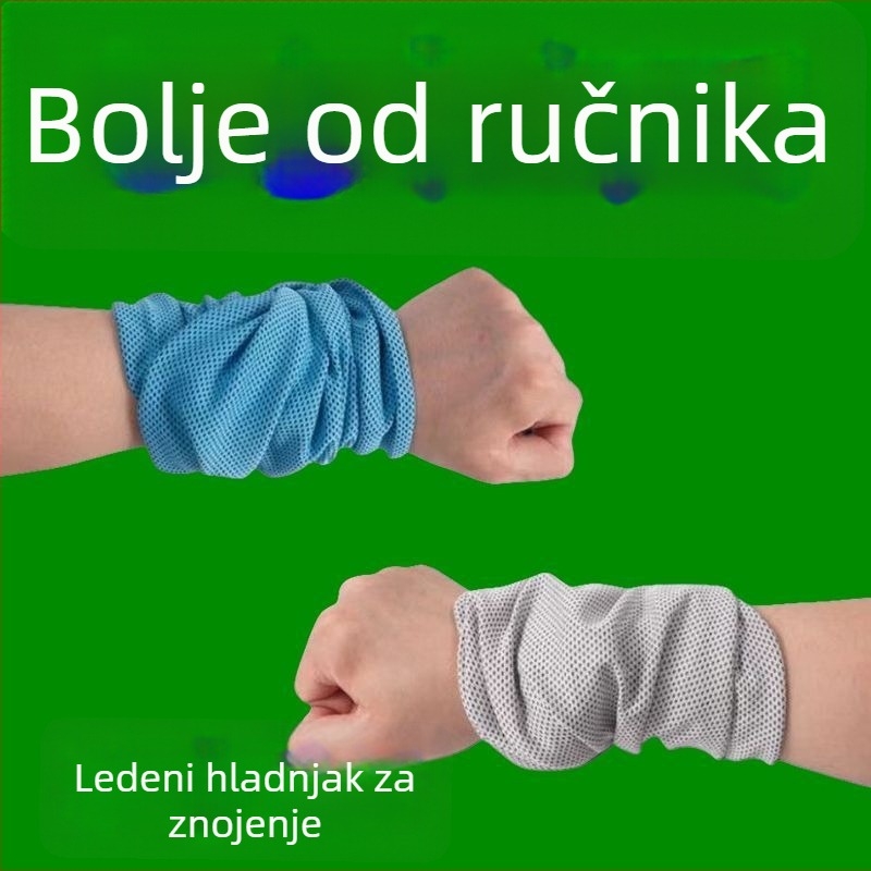 Poliesterska sportska krpa za zglob, 100d vlakno, plošno pletene, ultra lagana ispod 50 g, brzo sušenje