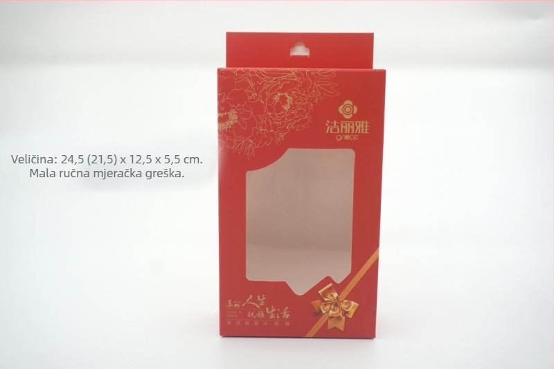 Set ručnika u poklon kutiji – 100% pamuk; jednovrsta pređa; vez, jacquard i glatko platno