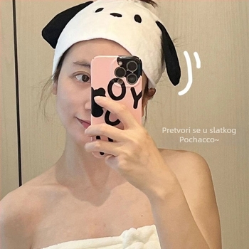 3-djelni set za kupanje od coral fleece: ručnik, ogrtač i kapa za sušenje kose s likom Winnie the Pooh