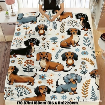 Deka s crtanom uzorkom (poliesterska, ispod 300 g, stil lagane luksuznosti, prilagodljiva)