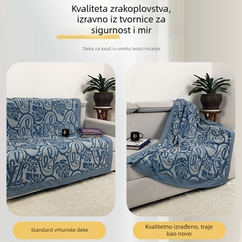 Deka s geometrijskim uzorkom, poliestersko vlakno, 500–799 g, za sve sezone, moderni minimalistički stil