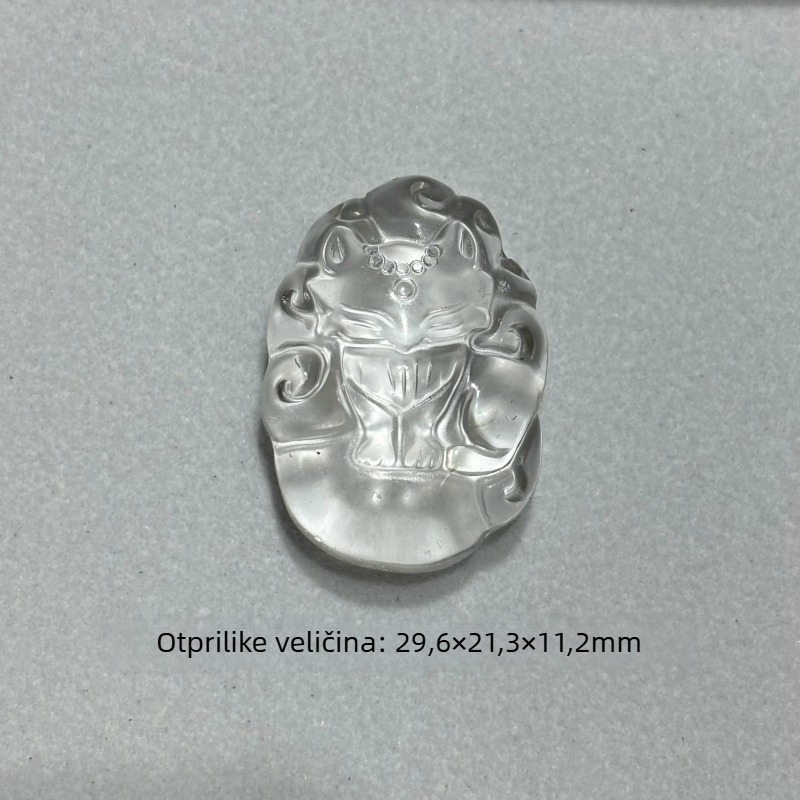 Prirodni ametist narukvica od kristala, motiv životinja/zodijak, unisex, proljeće 2024