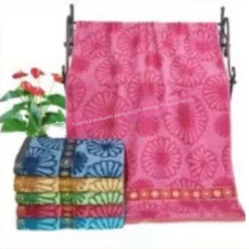 Poliester jacquard ručnik za kupaći, bojeni vlakna, 300–400 g, 10 vlakana, rub jacquard