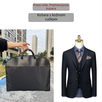 Kožni futrol za odijelo, ojačan, otporan na prašinu i vlagu, jednostavan moderni stil, za putovanja i posao