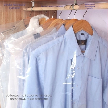 Torba za zaštitu od prašine za odjeću, plastična, jednostavan moderan stil