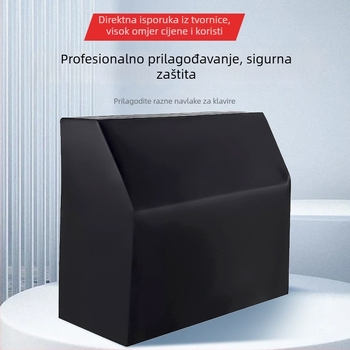 Zaštitni pokrov za uspravni klavir, svileno-polyester materijal, pokrov za prašinu, prilagodljiv