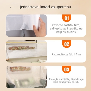 Kućna debela zaštitna folija protiv prašine za rekonstrukcije, zaštita namještaja jednokratna, PE materijal, prilagođena obrada, jednostavan modern stil