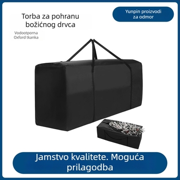 Torba za skladištenje božićnog drvca, Oxford tkanina, vodootporna, otporna na sunce i prašinu, velik kapacitet, Yunpin Leisure