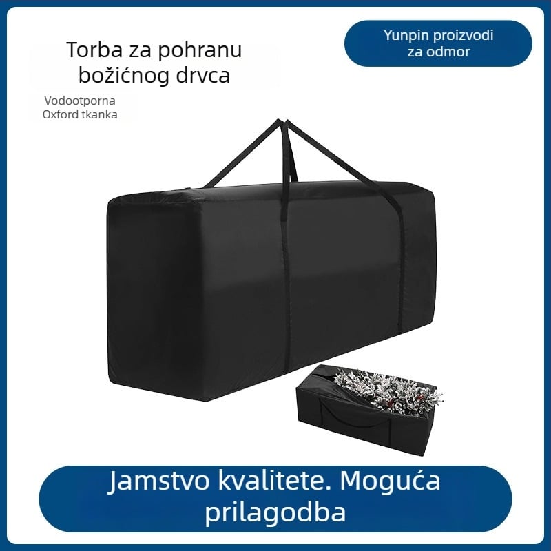 Torba za skladištenje božićnog drvca, Oxford tkanina, vodootporna, otporna na sunce i prašinu, velik kapacitet, Yunpin Leisure