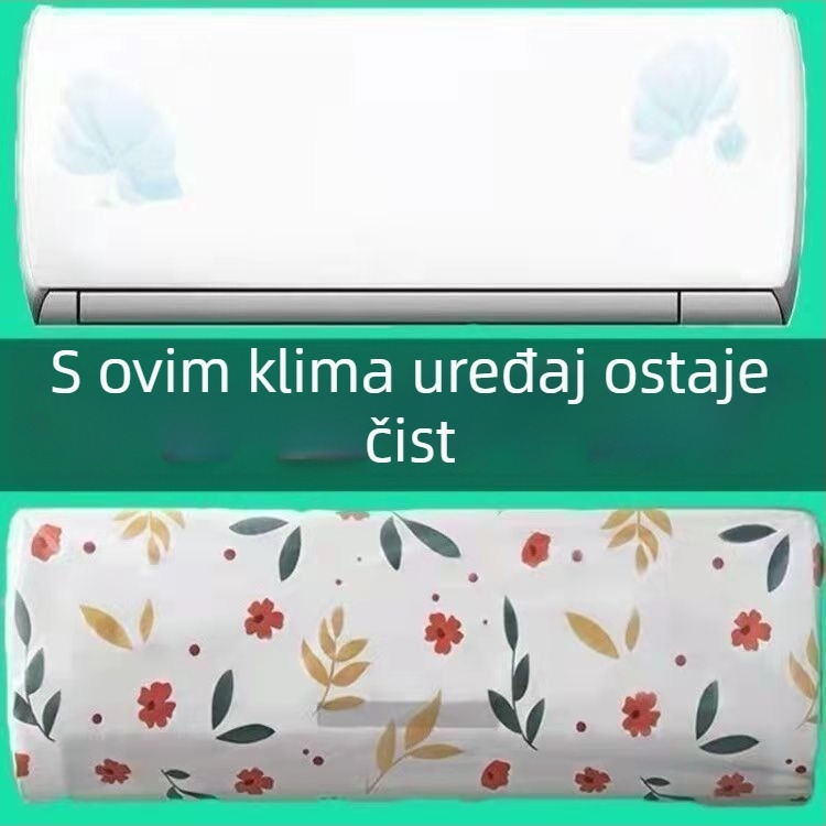 PVC kućište za klima-uređaj, crtani stil, univerzalni zaštitnik prašine, bez prilagodbe