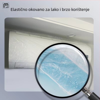 Kućna jednokratna zaštita od prašine za klima uređaj, ekstra veliko, od PE plastike, s ispisanim logom, prilagodljivo