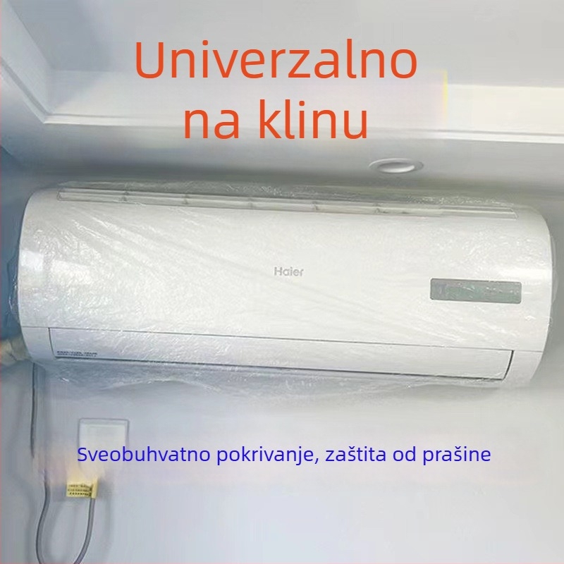 Kućna jednokratna zaštita od prašine za klima uređaj, ekstra veliko, od PE plastike, s ispisanim logom, prilagodljivo