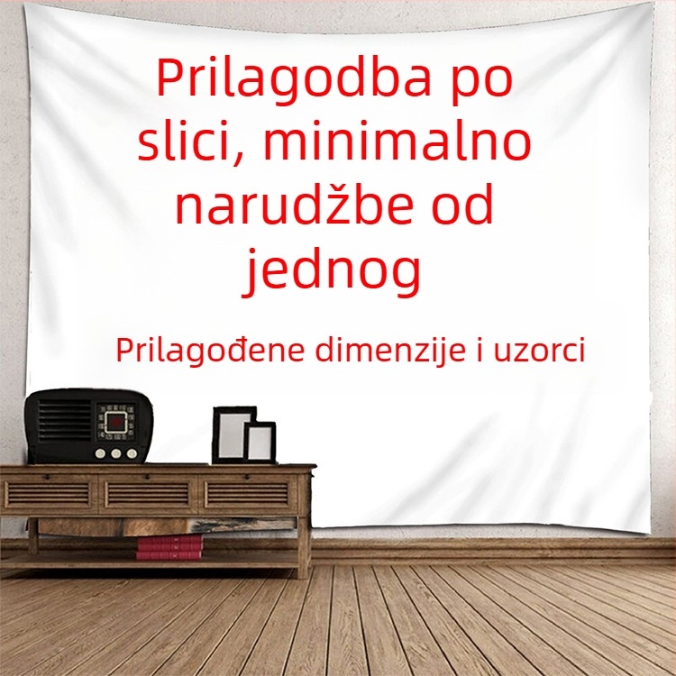 Zidna tapiserija s 3D digitalnim ispisom na poliesterom platnu – Digitalni termalni prijenos, prilagodljivo, pravokutni oblik, pogodno za dnevni boravak, spavaću sobu, ured, restoran, dječju sobu