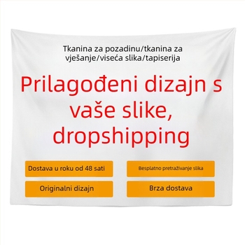 Zidni goblen po mjeri od vaše fotografije, peach skin velur, pravokutni oblik