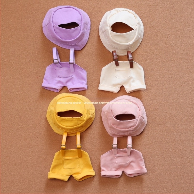 Set odjeće za plišanu lutku Labubu Cola od velvet pliša s PP vlaknom punjenja, prilagodljivo