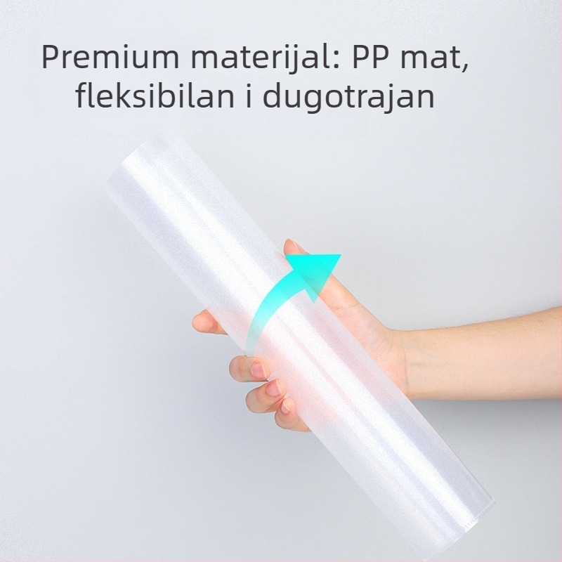 Deli dokumentni komplet: mapa tipa L za jednu stranicu, s prozirnim umetnim poklopcem – plast