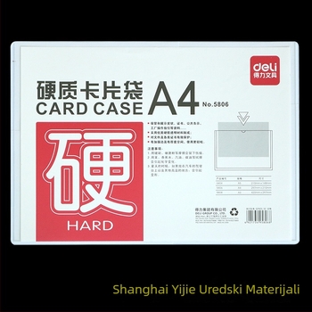 Deli 5806 Prozirni plastični držač kartica s PVC zaštitom – tvrdi kućište, model 5806, debljina 0.4 mm