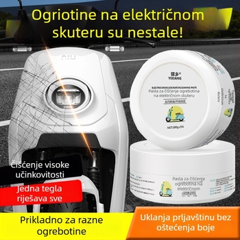 Višenamjenska pasta za čišćenje za električna vozila i motocikle; uklanja ogrebotine i obnavlja plastično kućište. Brend: Yixiang; Podrijetlo: Guangdong; Pakiranje: 50 kom.; Učinci: dubinska i sigurna dekontaminacija.