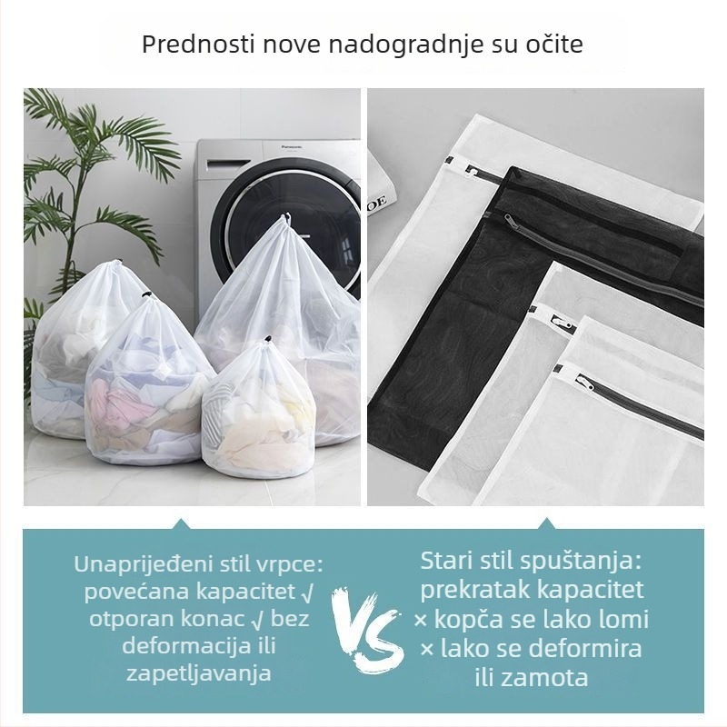 Torba za pranje za perilicu – Zaštitna mrežasta vrećica za sušenje delikatne odjeće i čarapa; Moderan jednostavan stil; Materijal: Drugo; Brend: Ostalo; Datum lansiranja: 2025