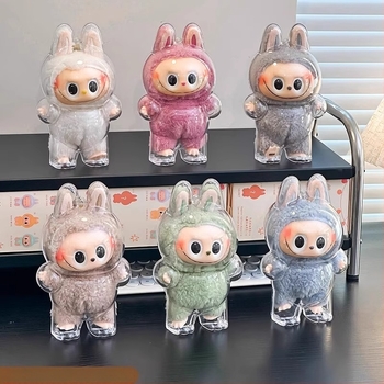 Labubu prozirni zaštitni kućište za seriju Sitting, od prve do treće generacije (materijal: plast/guma, broj proizvoda FH-10243, porijeklo: Zhejiang)