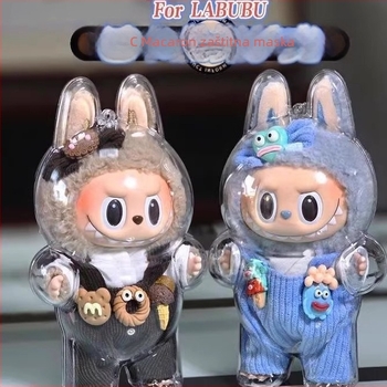 Labubu prozirni zaštitni kućište za seriju Sitting, od prve do treće generacije (materijal: plast/guma, broj proizvoda FH-10243, porijeklo: Zhejiang)