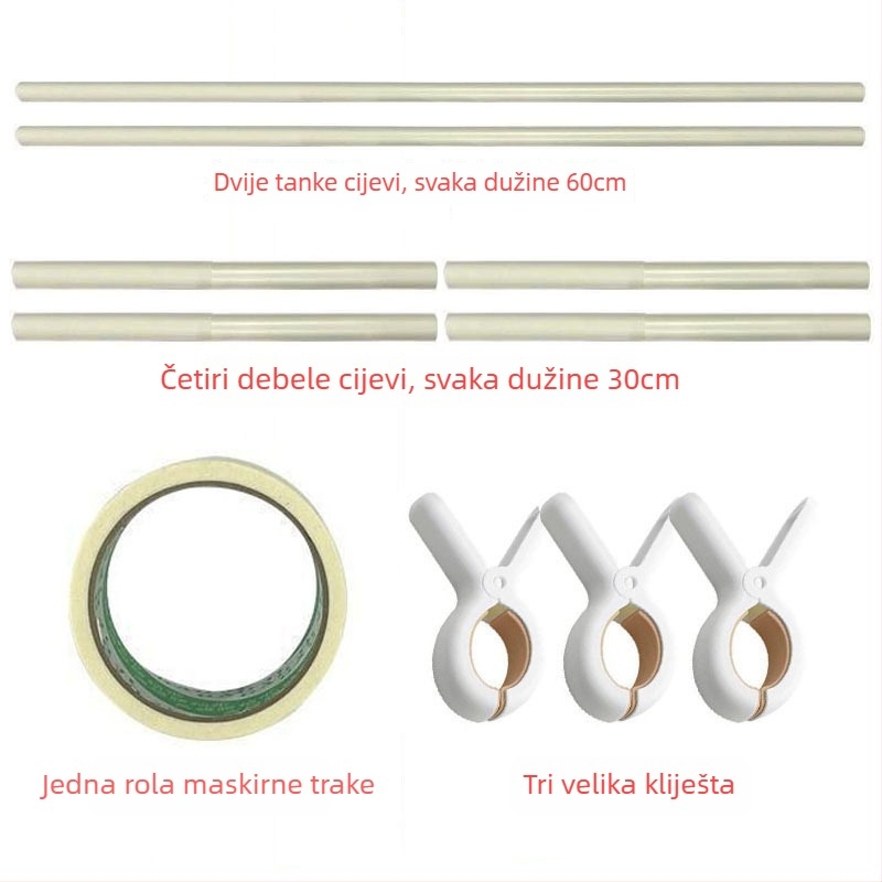 Držač za križni bod – plastični set za tkanje 9CT, skandinavski stil