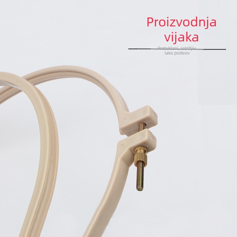 Plastični obruč za križni štep, kružni okvir za šivanje s podrškom i fiksnim prstenom