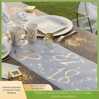 Stolna zastava - poliester vlakno, sadržaj tkanine 100%, jednobojni uzorak, mogućnost prilagodbe