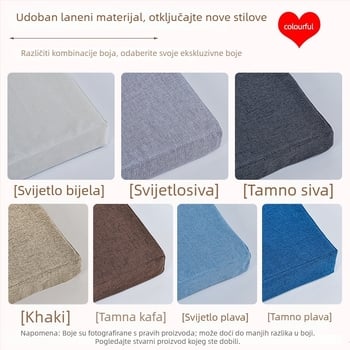 Main Coffee Jastuk za popunjavanje praznine između kreveta i zida za dječji krevet, platnena navlaka, jezgra od spužve, moderan dizajn