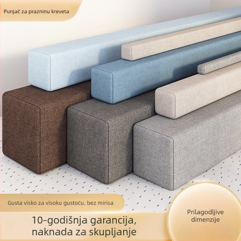 Main Coffee Jastuk za popunjavanje praznine između kreveta i zida za dječji krevet, platnena navlaka, jezgra od spužve, moderan dizajn