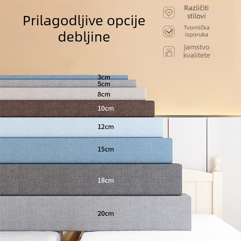 Main Coffee Jastuk za popunjavanje praznine između kreveta i zida za dječji krevet, platnena navlaka, jezgra od spužve, moderan dizajn